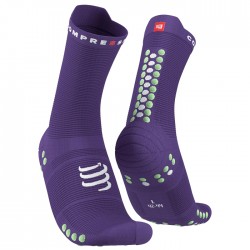 Calcetines COMPRESSPORT Pro Racing Socks V4.0 Run High Morado