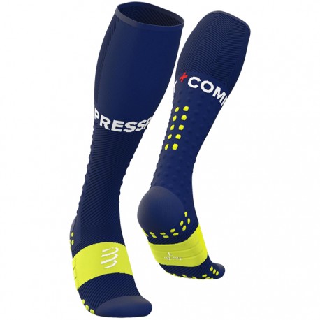Compressport. Calcetines Full Socks Run Azul Eléctrico