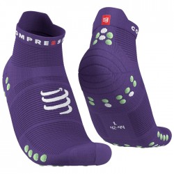 Calcetines COMPRESSPORT Pro Racing Socks V4.0 Run Low Morado
