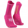 Calcetines Compressport Pro Racing Socks v.4 Ultralight Run High Rosa Fluor