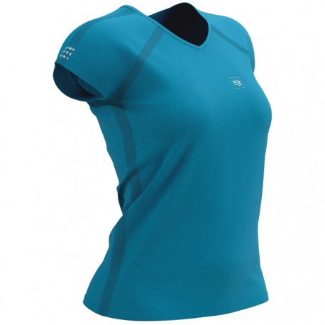 Camiseta Compressport Training SS Azul