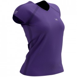 Camiseta Compressport Training SS Mujer Morado