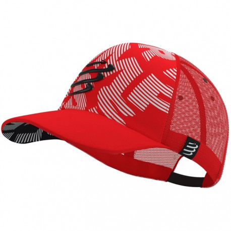 Gorra COMPRESSPORT Trucker Rojo Blanco