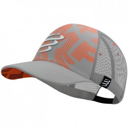 Gorra COMPRESSPORT Trucker Gris Naranja