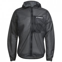 Chubasquero Ligero Impermeable Adidas TERREX AGRAVIC RAIN J Gris