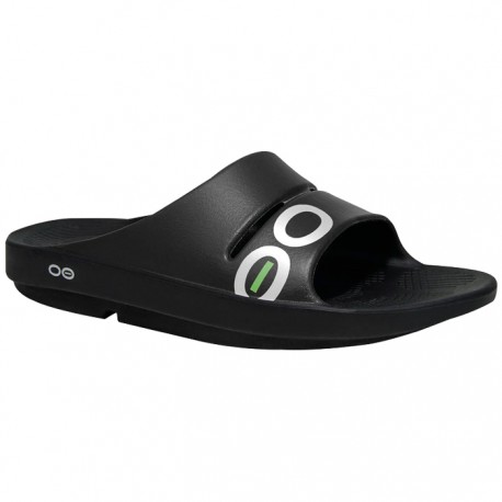 Sandalia Recovery OOFOS SPORT OOAHH Negro Blanco