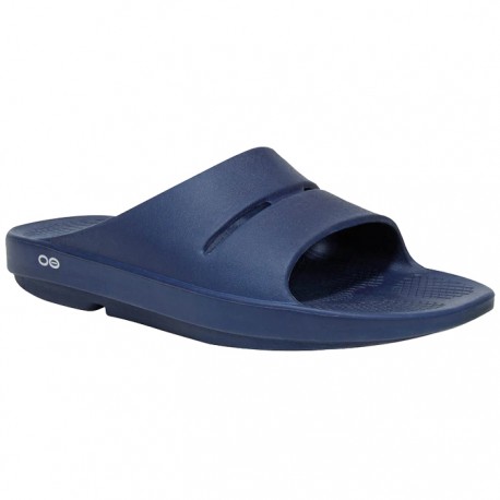 Sandalias Recovery OOFOS OOAHH Slide Azul