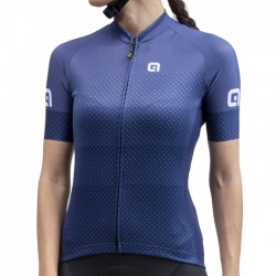 Maillot ciclismo mujer Alé corto Solid Level Azul