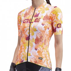 Maillot ciclismo mujer Alé corto PRR Amazzonia Naranja