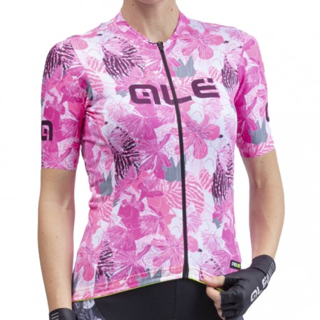 Maillot ciclismo mujer Alé corto PRR Amazzonia Rosa