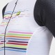 Maillot ciclismo mujer Alé corto PRS Logo Negro Blanco