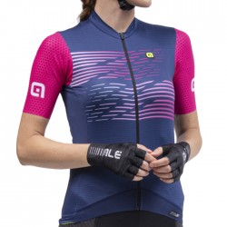 Dotout Maillot Ciclismo Mujer - Crew - azul/rosa