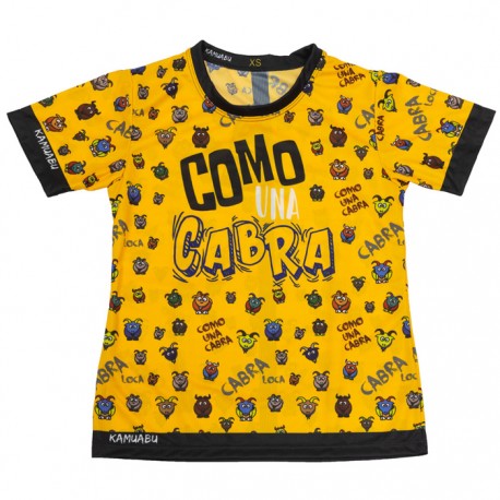 Camiseta Kamuabu Como Cabra Amarillo