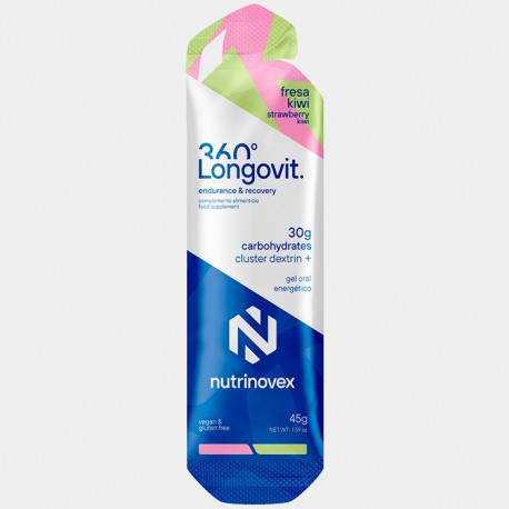 Gel Energético Nutrinovex Longovit 360 Fresa Kiwi 30g CH