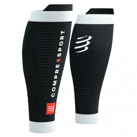 Perneras de Compresión Compressport R2 3.0 Negro Blanco