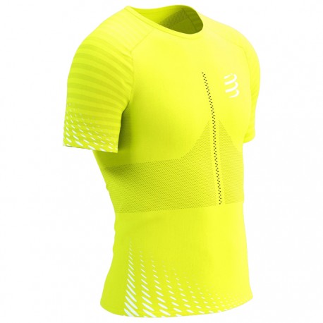 Camiseta Compressport Performance SS Rojo Blanco