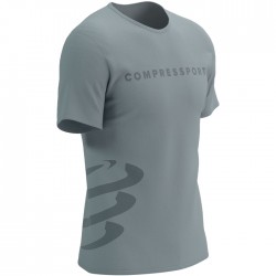 Camiseta Compressport Trainning SS Logo Gris