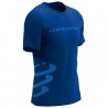 Camiseta Compressport Trainning SS Logo Azul