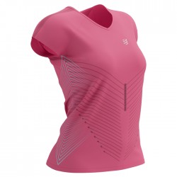 Camiseta Compressport Performance SS Mujer Rosa