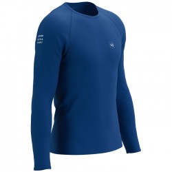 Camiseta Compressport Trainning Tshirt LS Azul