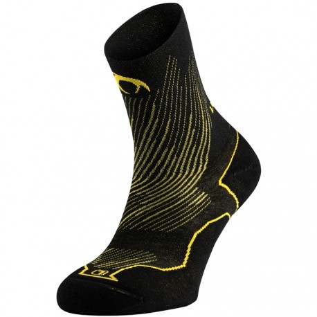 Calcetines Lurbel Distance Lyn Negro Amarillo