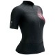 Camiseta COMPRESSPORT Trail Postural Mujer Negro Rojo