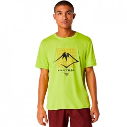 Camiseta Trail Running Asics Azul Amarillo