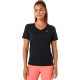 Camiseta Running Asics RACE Top Performance Mujer Negro Gris