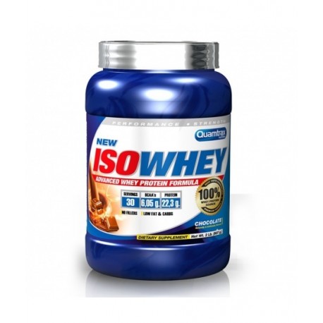 Proteina Iso Whey Quamtrax 908 gramos Chocolate