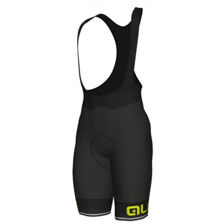 Culote Alé corto Excel Solid Corsa Negro Amarillo