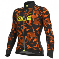 Maillot ciclismo Alé PRR Glass Naranja Negro