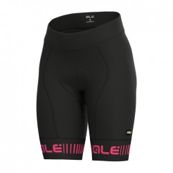 Culote ciclismo mujer Alé corto PRR Strada Negro Rosa