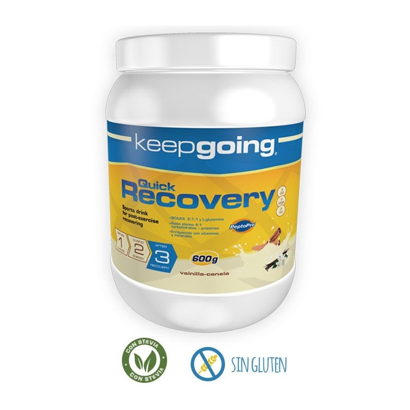 Keepgoing. Recuperador muscular Quick Recovery Vainilla