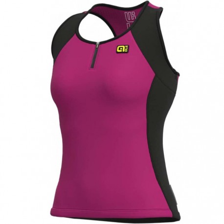 Ale. Maillot ciclismo mujer tirantes Solid Violeta