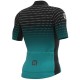 Maillot ciclismo Alé corto PRS Bullet Negro Turquesa