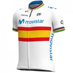 Maillot ciclismo Alé corto Movistar Team 2020 Campeón España