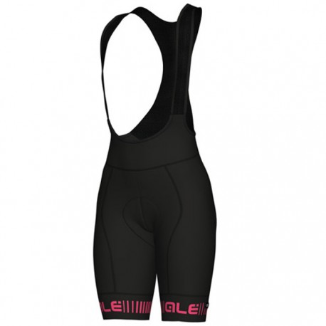 Culote ciclismo mujer Alé corto PRR 2.0 Strada Negro Rosa