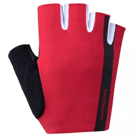 Guantes cortos ciclismo Shimano Value Rojo