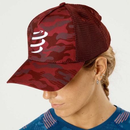 Gorra Compressport Camo Neon 2020