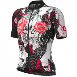 Maillot ciclismo Alé PRR Skull Negro Rojo