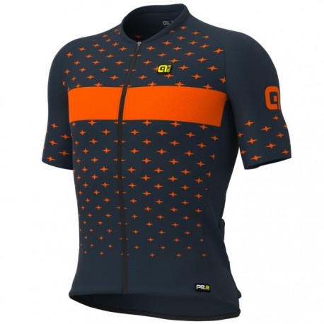 Maillot ciclismo Alé corto PRR Stars Azul Naranja