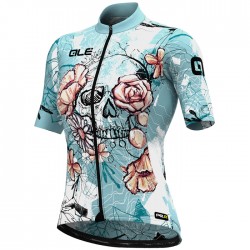 Maillot ciclismo Mujer Ale corto PRR Skull Azul