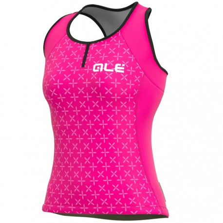 Maillot ciclismo mujer Alé Solid Helios Rosa