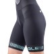 Culote ciclismo mujer Alé PRR Strada Negro Azul