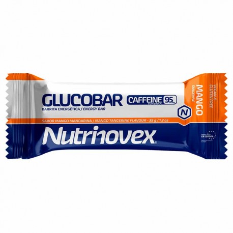 Barrita energética Glucobar Mango Mandarina 95mg Cafeína Nutrinovex