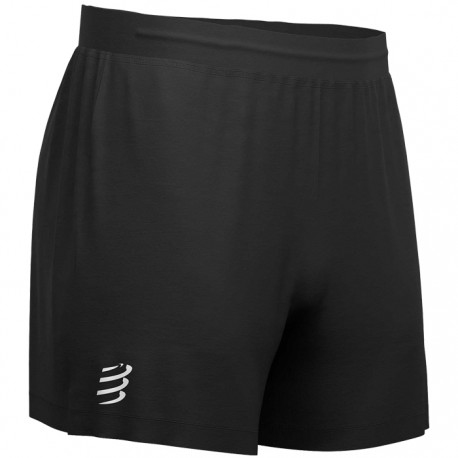 Pantalón Corto Running Compressport Performance Negro