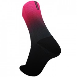 Calcetines Compressport Mid Negro y Rojo