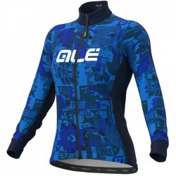  Maillot ciclismo ALÉ Solid Break Mujer Azul