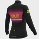 Maillot ciclismo ALÉ Solid Blend Mujer Negro Rosa