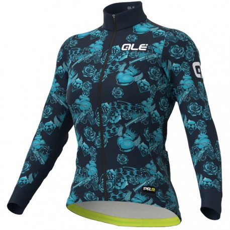  Maillot ciclismo ALÉ PRR Las Vegas Azul Mujer